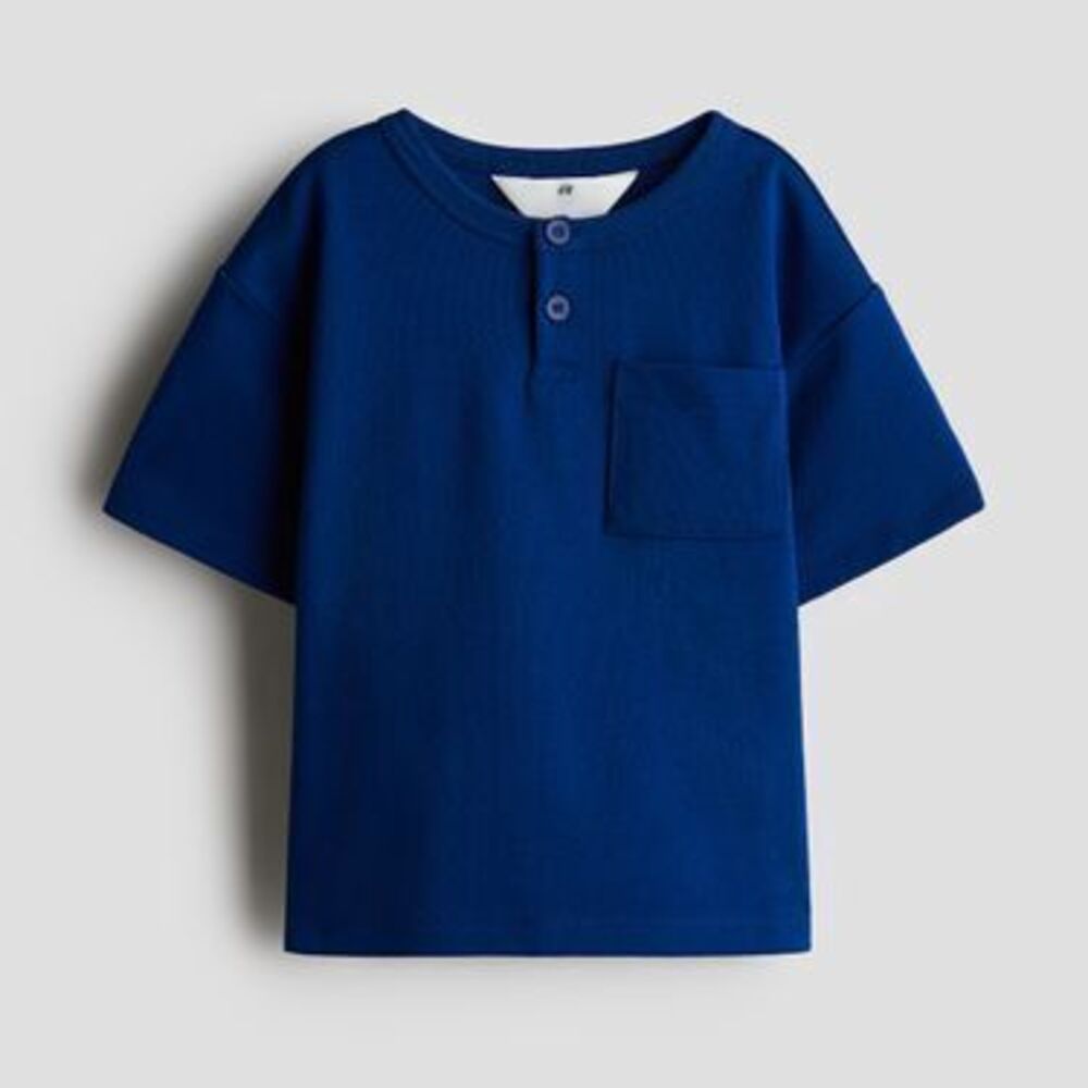 Textured Henley Top